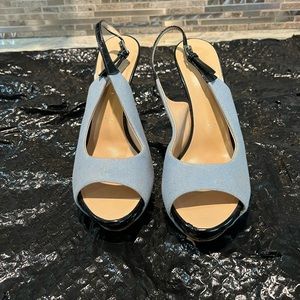 Vinci blue denim sandals